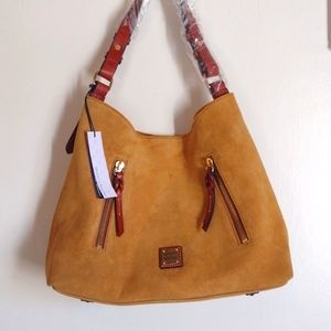 NWT Dooney & Bourke tan suede boho